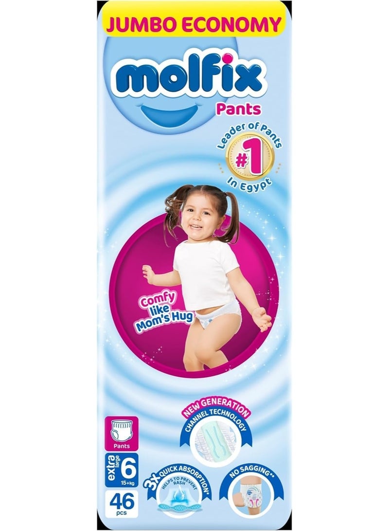 Molfix Baby Diapers, 46-pack, Extra Large - Image 1